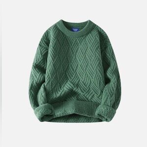 Aelfric Eden Solid Twist Sweater, Size Small, Emerald Green